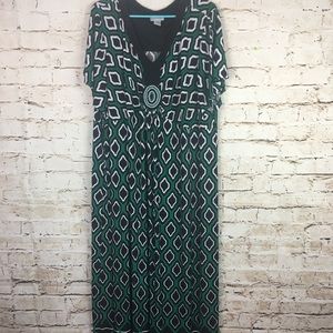 ❌SOLD❌Catherines Maxi Dress Gathered Beaded Bodice